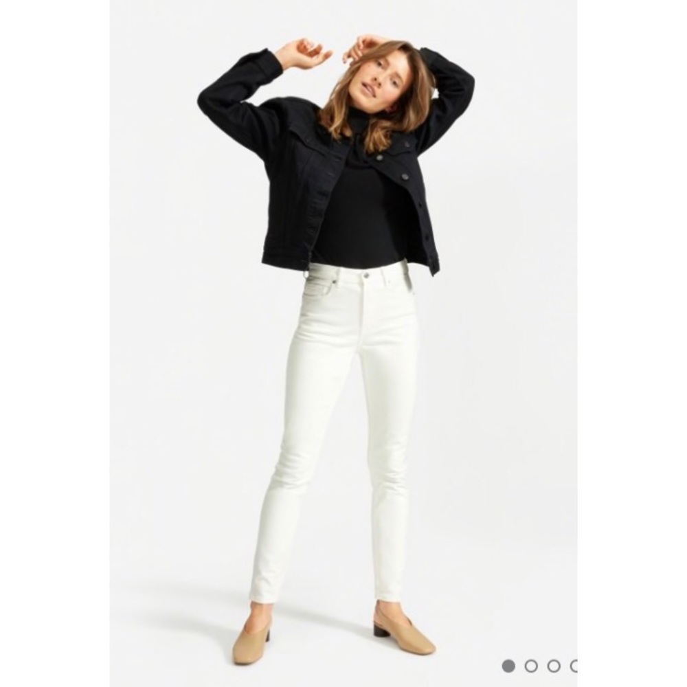 Everlane High Rise Skinny 25 Tall Bone